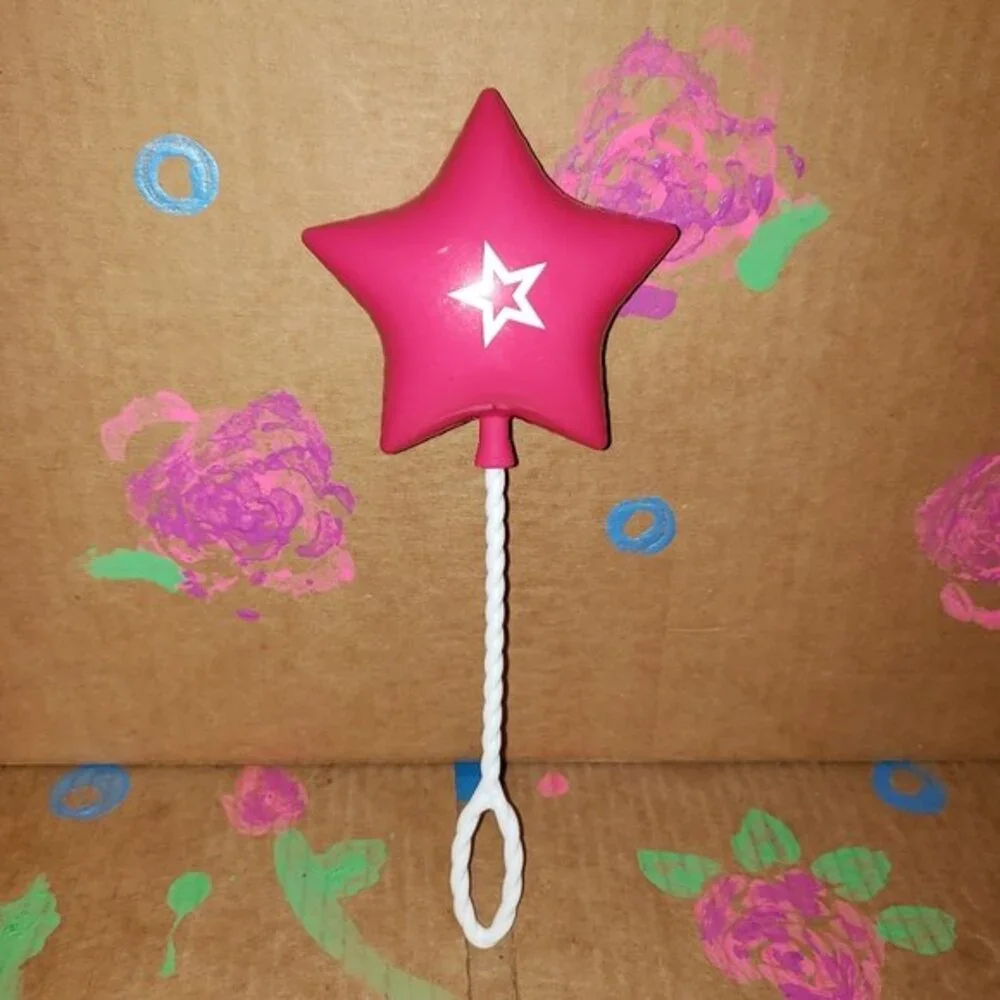 American Girl Doll Accessory Birthday Party Pink Star Shaped Balloon
